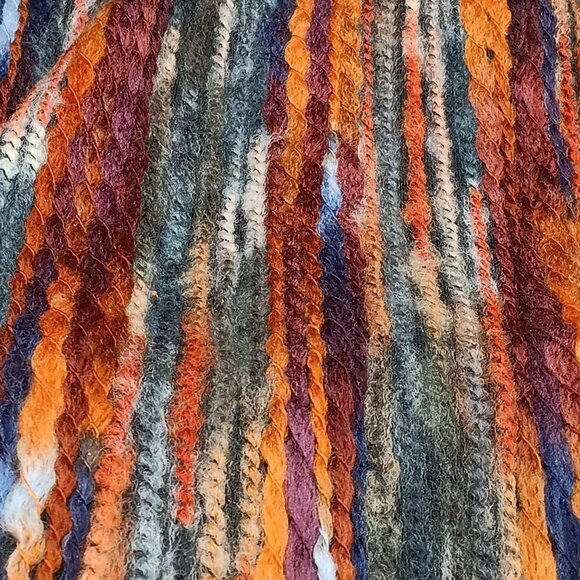 7/8yd Striped Wool Fabric Multicolor for Sewing & Crafting - Picture 2 of 2